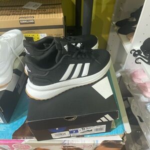 Adidas PLR PATH Black Sneakers with White Stripes